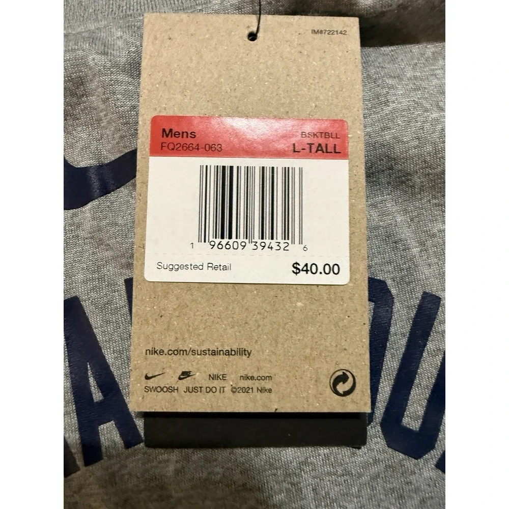 Nike G Leage Birmingham Squadron Long Sleeve T-shirt - New - Large Tall - $40